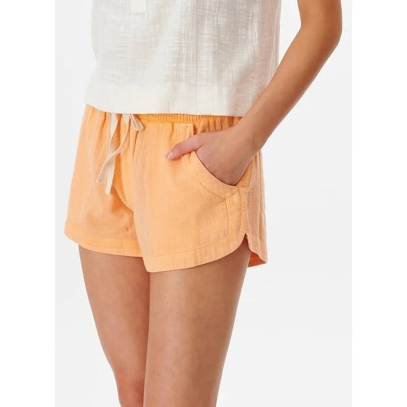 Rip Curl Pants - RIP CURL Classic Surf Shorts Sz XL Apricot Orange Elastic Waist Woven 100%Cotton